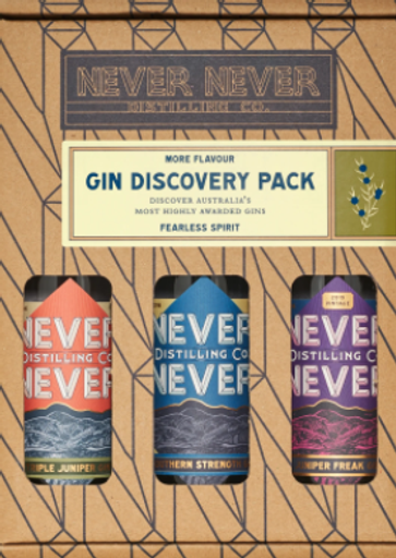 Never Never Distilling Co The Gin Discovery Gift Pack 3 X 200ml