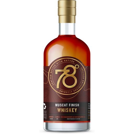 78 Degrees Muscat Finish Australian Whisky 700ml