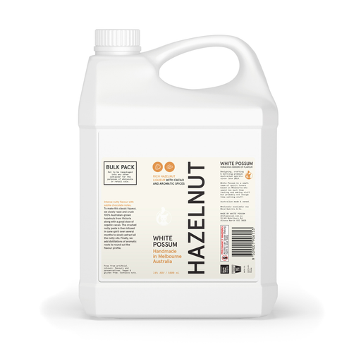 White Possum Hazelnut Liqueur 5lt