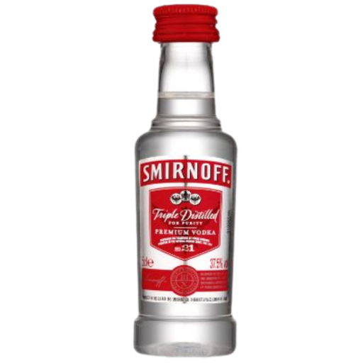 Smirnoff Red Vodka Miniatures 50ml (Unit=Sleeve of 10)