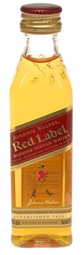 Johnnie Walker Red Miniatures 50ml (Unit=Sleeve of 12)