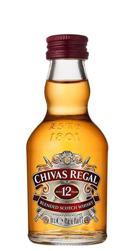 Chivas Regal 12 Year Old Miniatures 50ml (Unit=Sleeve of 12)
