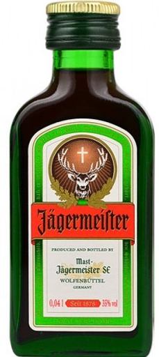 Jagermeister Miniatures 40ml (Unit=Sleeve of 24)