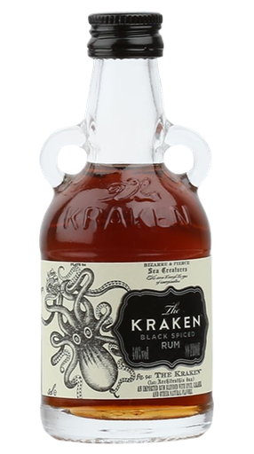 Kraken Black Spiced Rum Minis 50ml (Unit=Sleeve of 15)