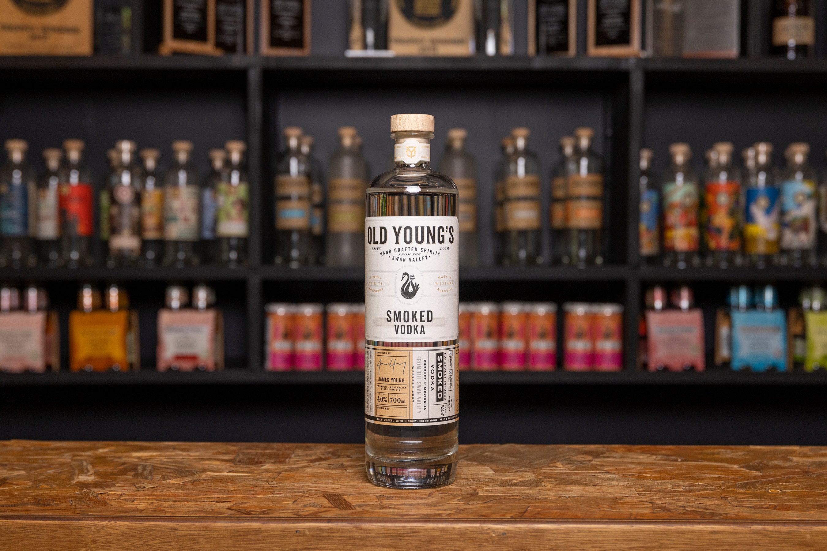 Old Young's Smoked Vodka 700ml