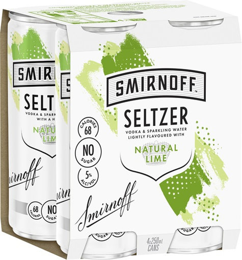 Smirnoff Lime Seltzer 250ml