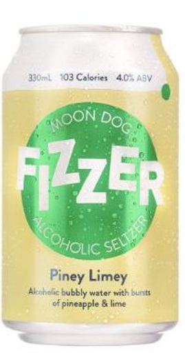 Moon Dog Fizzer Piney Limey Seltzer 330ml