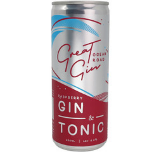 Great Ocean Road Raspberry Gin & Tonic 250ml