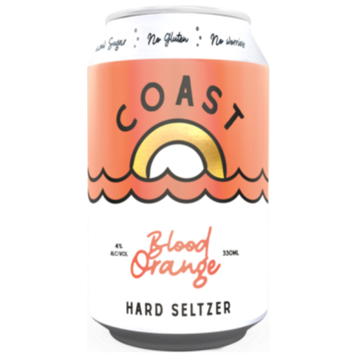 Coast Hard Seltzer Blood Orange 330ml