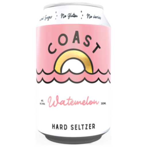 Coast Hard Seltzer Watermelon 330ml