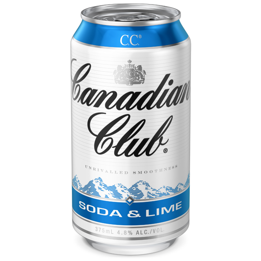Canadian Club Soda & Lime 375ml