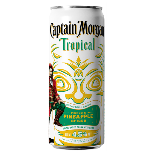 Captain Morgan Tropical P&M and Soda 330ml