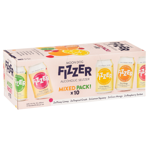 Moon Dog Fizzer Mixed Multi-Pack Seltzer 330ml