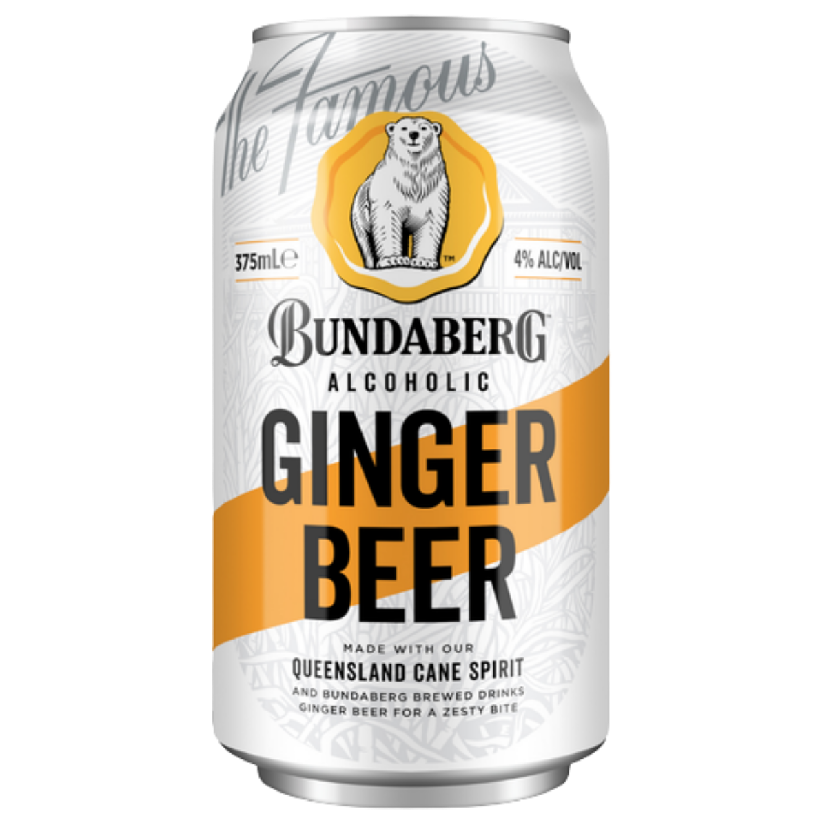 Bundaberg Alcoholic Ginger Beer 375ml 4%