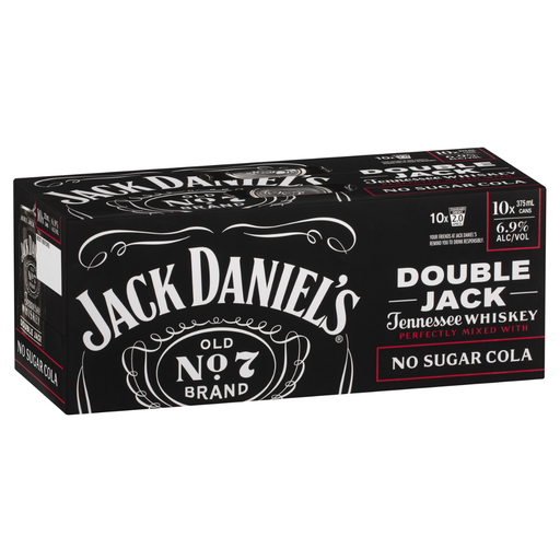 Jack Daniels Double Jack & No Sugar Cola 375ml