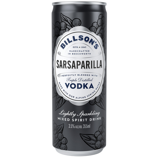 Billson's Vodka & Sarsaparilla 355ml