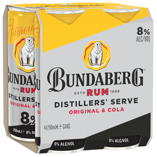Bundaberg & Cola 8% 250ml
