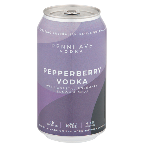 Penni Ave Distillery Pepperberry Vodka With Lemon And Soda 355ml