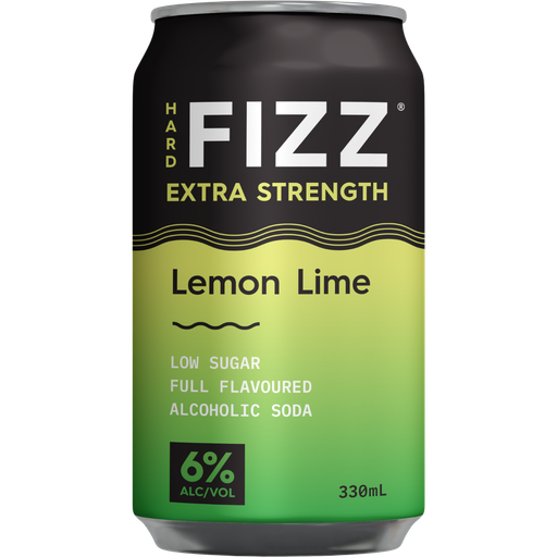 Hard Fizz Extra Strength Lemon Lime Classic 330ml