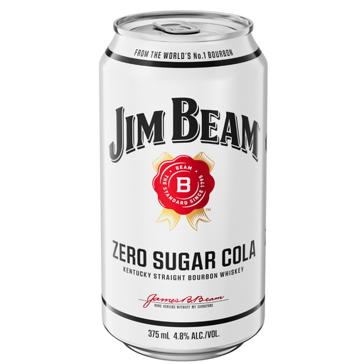 Jim Beam White & Zero Cola 4.8 Cubes 375ml