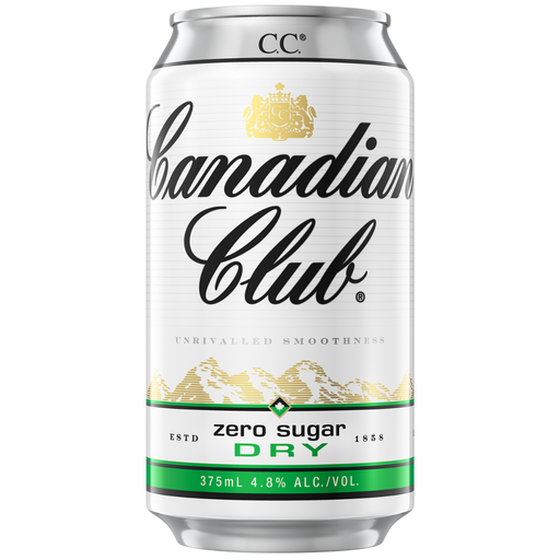 Canadian Club & Dry Zero 4.8 Cube 375ml