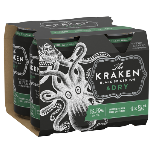 Kraken Rum & Dry 330ml