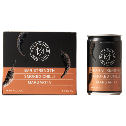 Melbourne Martini Bar Strength Smoked Chilli Margarita 120ml Can