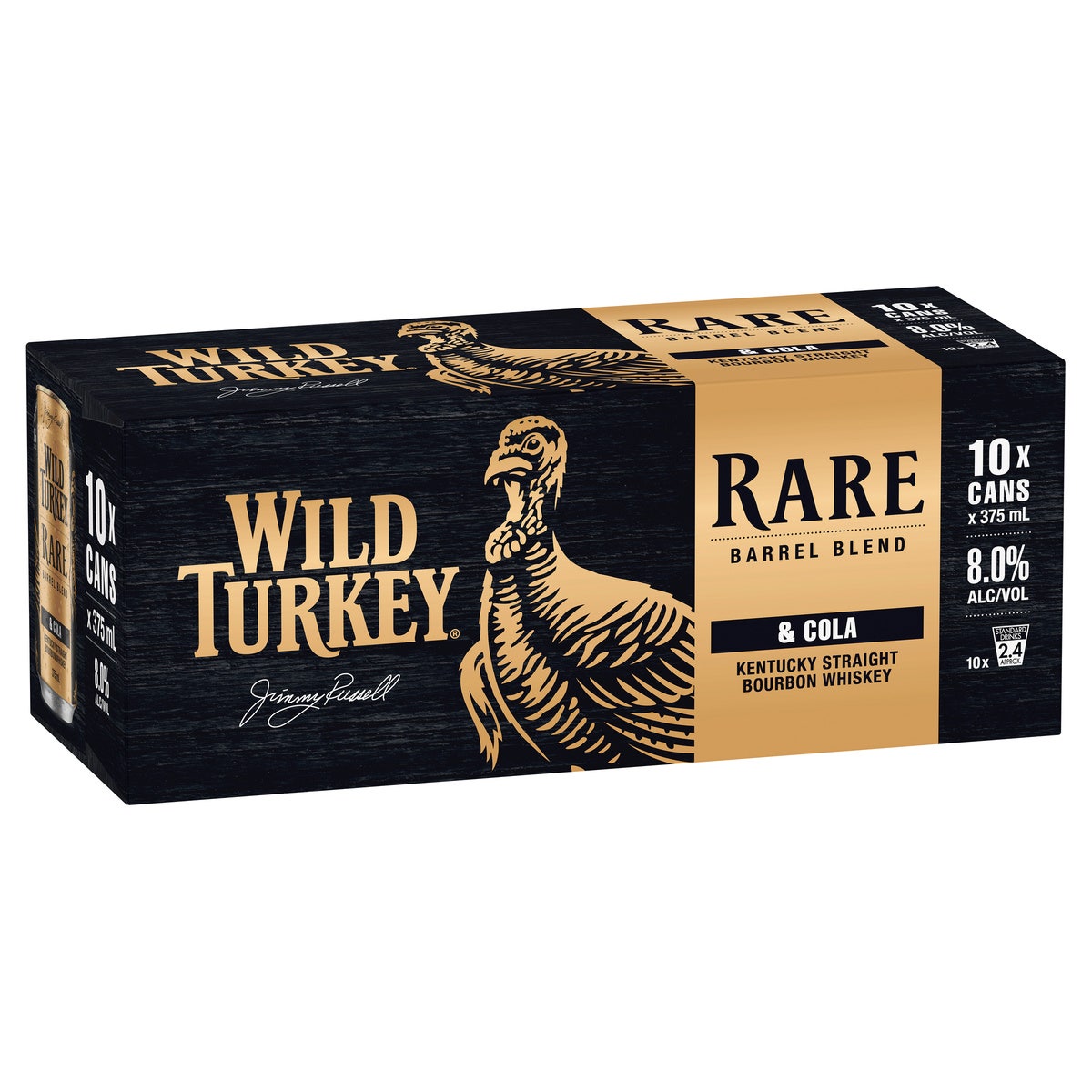 Wild Turkey Rare & Cola 8% Can 375ml