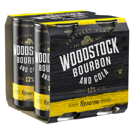 Woodstock Bourbon & Cola 12% 200ml
