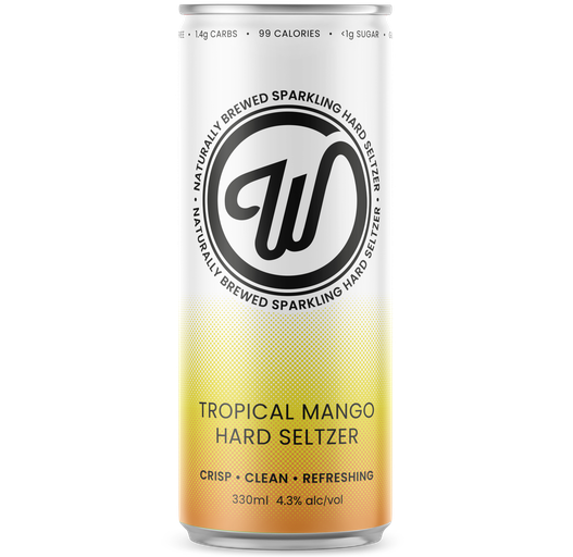W Seltzer Tropical Mango 16x 330ml