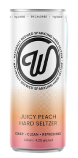 W Seltzer Juicy Peach 16x 330ml