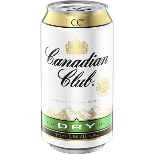 Canadian Club Whisky & Dry Midstrength 3.5% 375ml