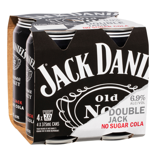 Jack Daniels Double Jack No Sugar 375ml