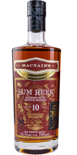 MacNair's Import Lum Reek 10 Yo Cask Strength Blended Scotch Malt W