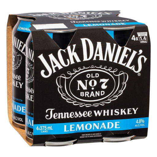 Jack Daniels Tennessee Whiskey & Lemonade 375ml