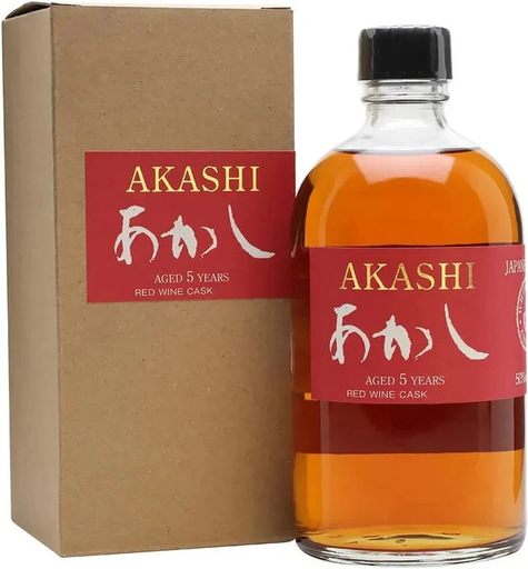 Akashi White Oak 5yo Red Wine Cask Japanese Single Malt Whisky 500m