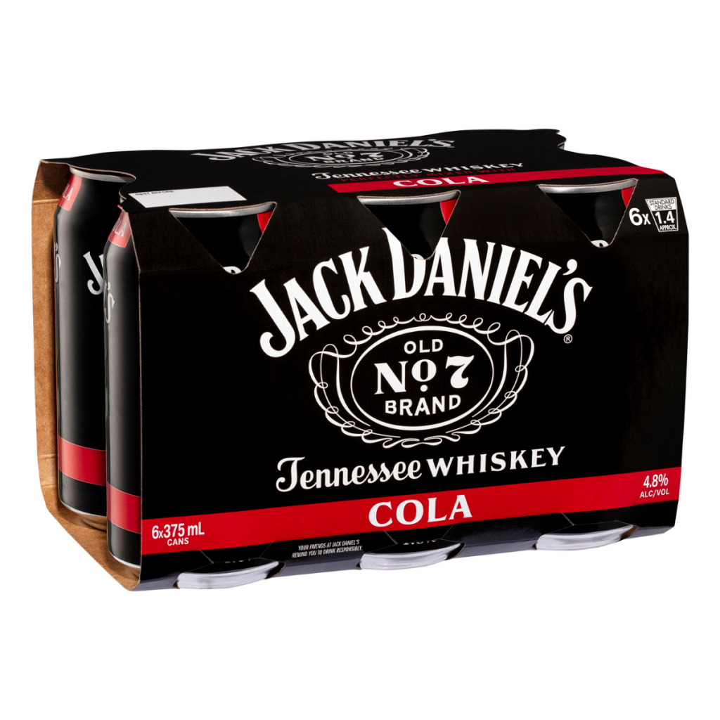 Jack Daniels Tennessee Whiskey & Cola 375ml