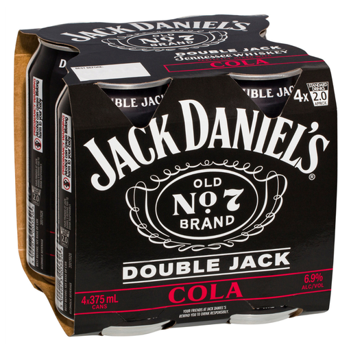 Jack Daniels Double Jack & Cola 375ml