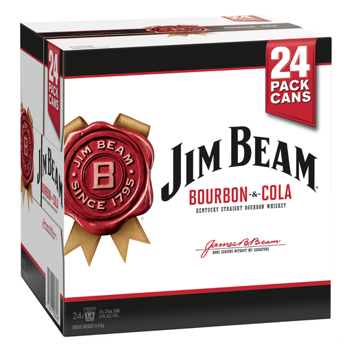 Jim Beam White & Cola Cubes 375ml