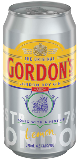 Gordons Gin & Tonic Lemon 375ml
