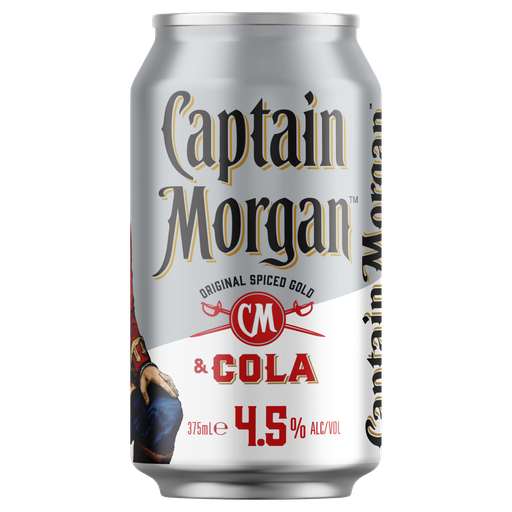 Captain Morgan Rum & Cola 4.5% 375ml