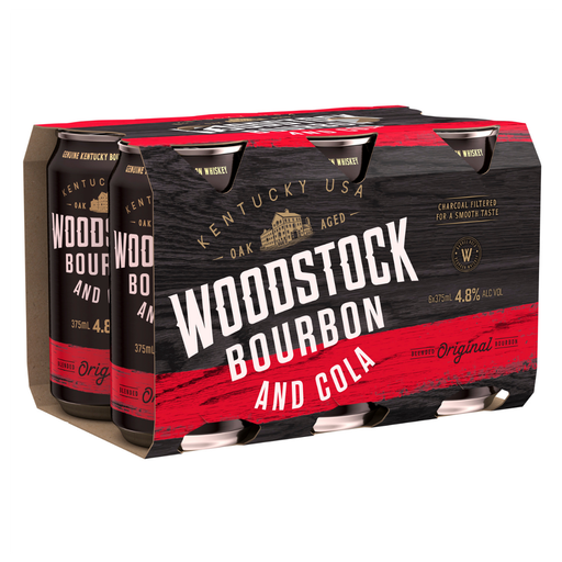 Woodstock Bourbon & Cola 4.8% 375ml
