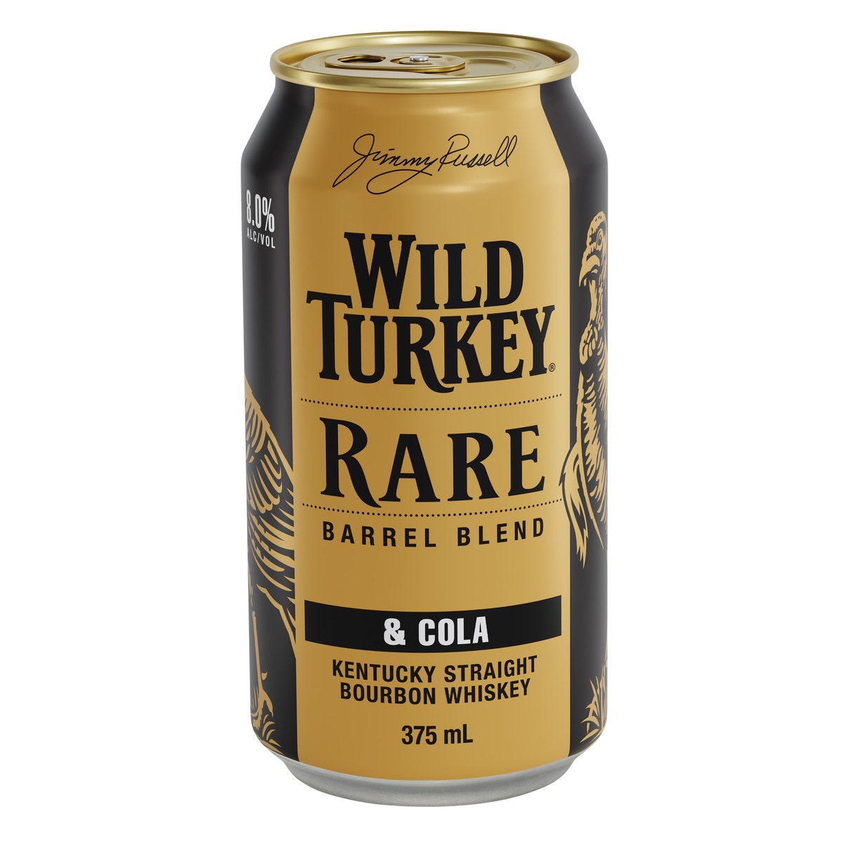 Wild Turkey Rare & Cola 8% Can 375ml