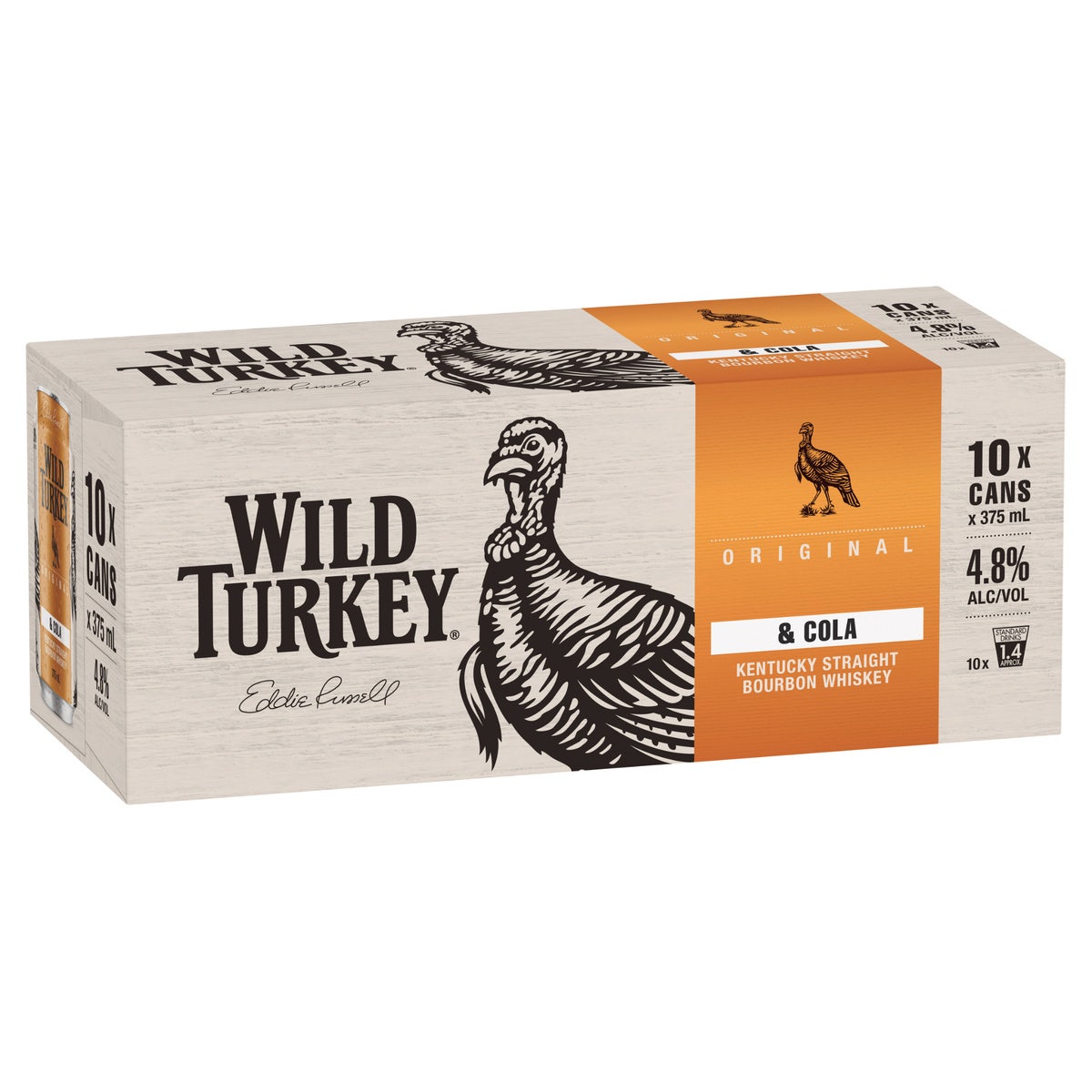 Wild Turkey Whiskey & Cola 375ml 4.8% (10 pack)