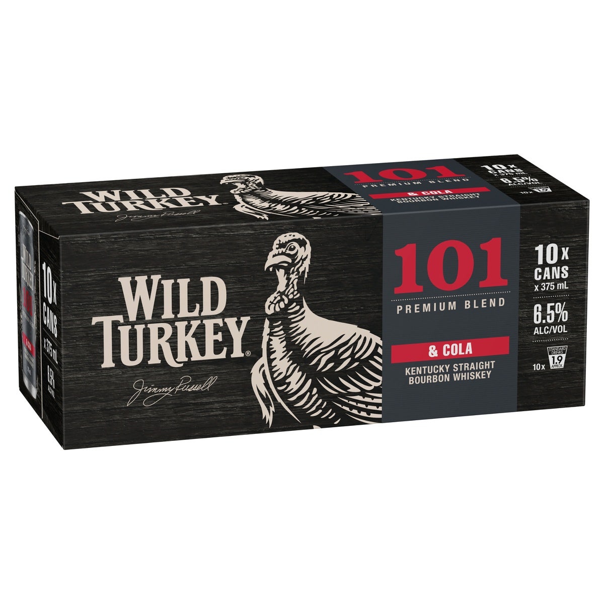 Wild Turkey 101 & Cola 375ml