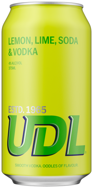 UDL Vodka & Lemon Lime Soda 375ml