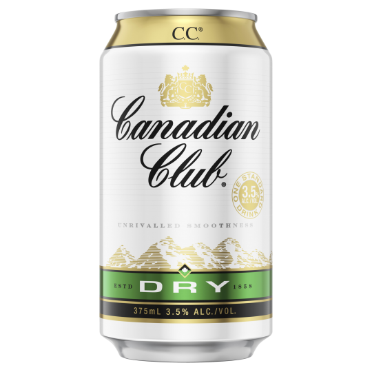 Canadian Club Whisky & Dry 375ml