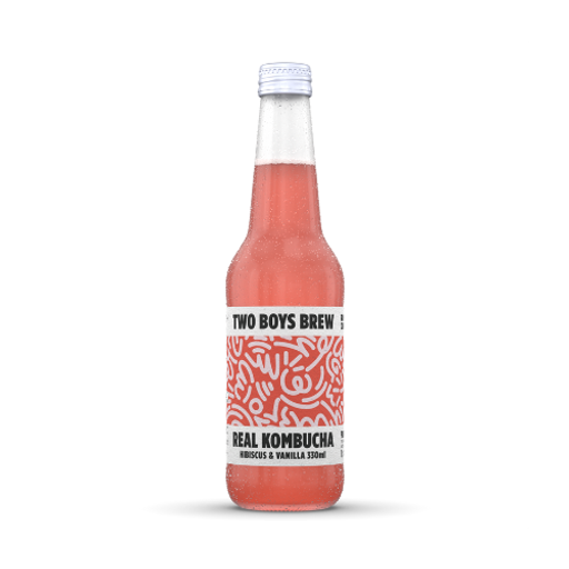 Two Boys Brew French Kiss Kombucha (hibiscus & Vanilla) : 330ml