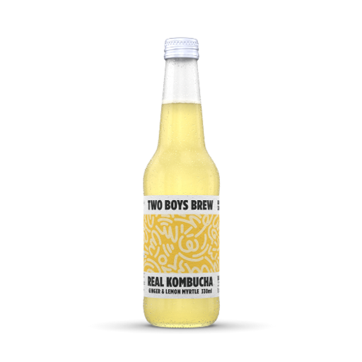 Two Boys Brew Silk Road Kombucha (ginger & Lemon Myrtle) : 330ml