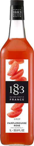 1883 Pink Grapefruit Syrup Glass 1Lt